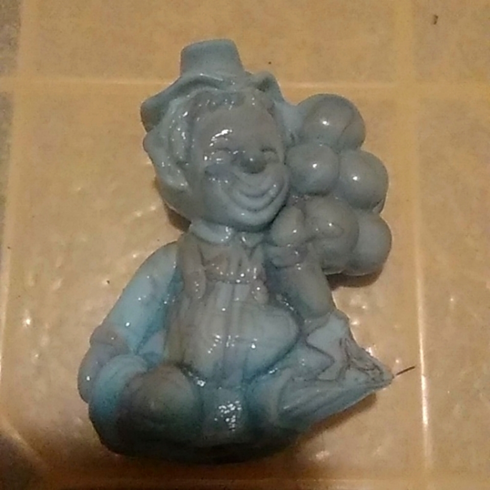 Mosser glass blue marble clown niki 81